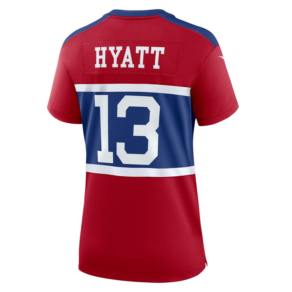 New York Giants Nike Jalin Hyatt  Women's Alternate Player Game Jersey