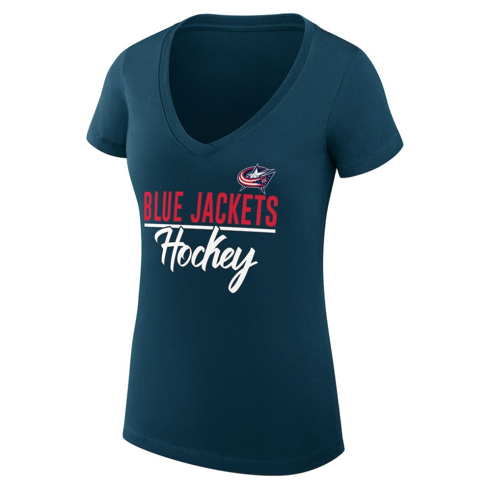 Columbus Blue Jackets G-III 4Her by Carl Banks Women's Super-Slim Fit Lightweight Graphic T-Shirt Online