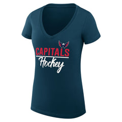 Washington Capitals G-III 4Her by Carl Banks Women's Super-Slim Fit Lightweight Graphic T-Shirt Sale