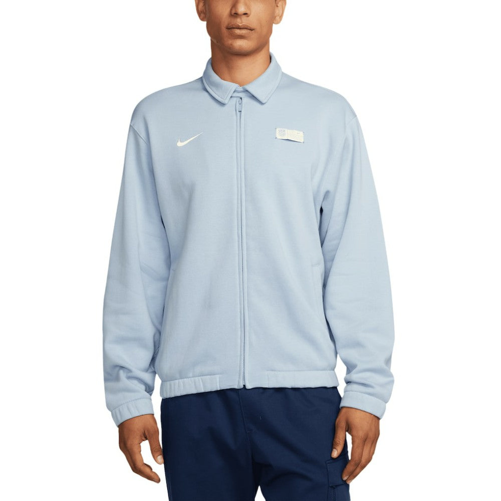 USMNT Club Fleece Harrington Full-Zip Jacket Light Blue - Nike