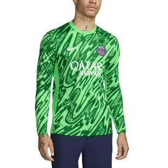 Paris Saint-Germain 2024/25 Goalkeeper Replica Stadium Long Sleeve Jersey Green - Nike