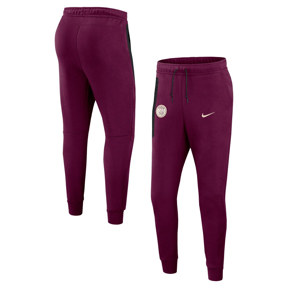 Paris Saint-Germain 2024/25 Tech Fleece Jogger Pants Burgundy - Nike