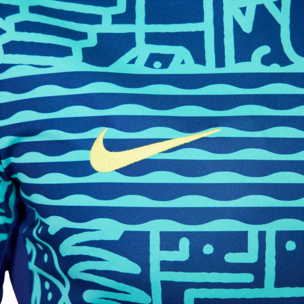 Brazil National Team 2024 Academy Pro Pre-Match Top Blue - Nike