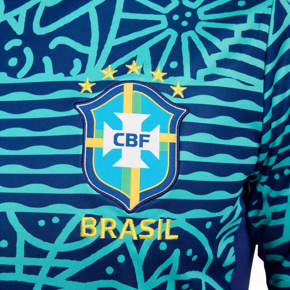 Brazil National Team 2024 Academy Pro Pre-Match Top Blue - Nike