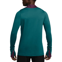 Paris Saint-Germain 2024/25 Strike Drill Performance Quarter-Zip Long Sleeve Top Teal - Nike