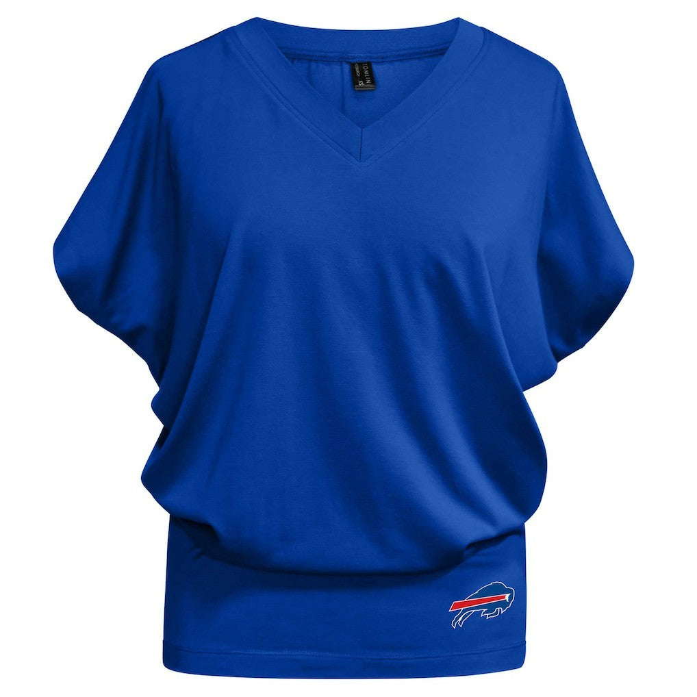 Buffalo Bills  Kiya Tomlin Women's Blousy V-Neck T-Shirt