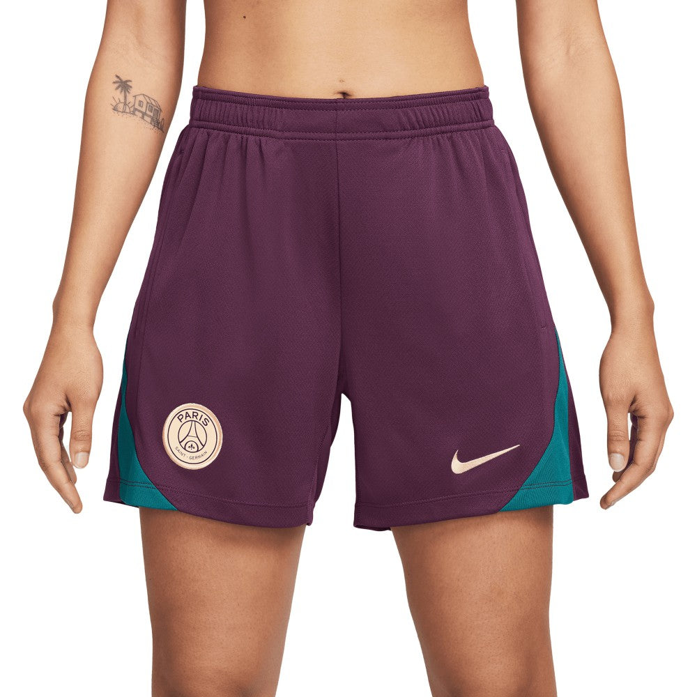 Paris Saint-Germain Women's 2024/25 Strike Performance Shorts Burgundy - Nike