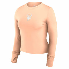 San Francisco Giants Fanatics Women's Studio Fitted Long Sleeve Gym Top  | MLB Discount