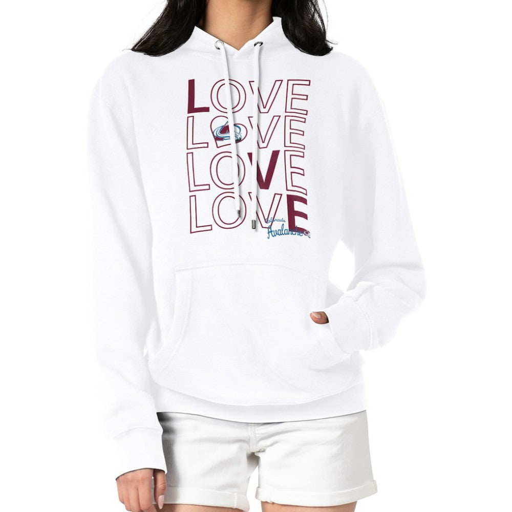 Colorado Avalanche G-III 4Her by Carl Banks Women's Hockey Love Fleece Pullover Hoodie For Sale