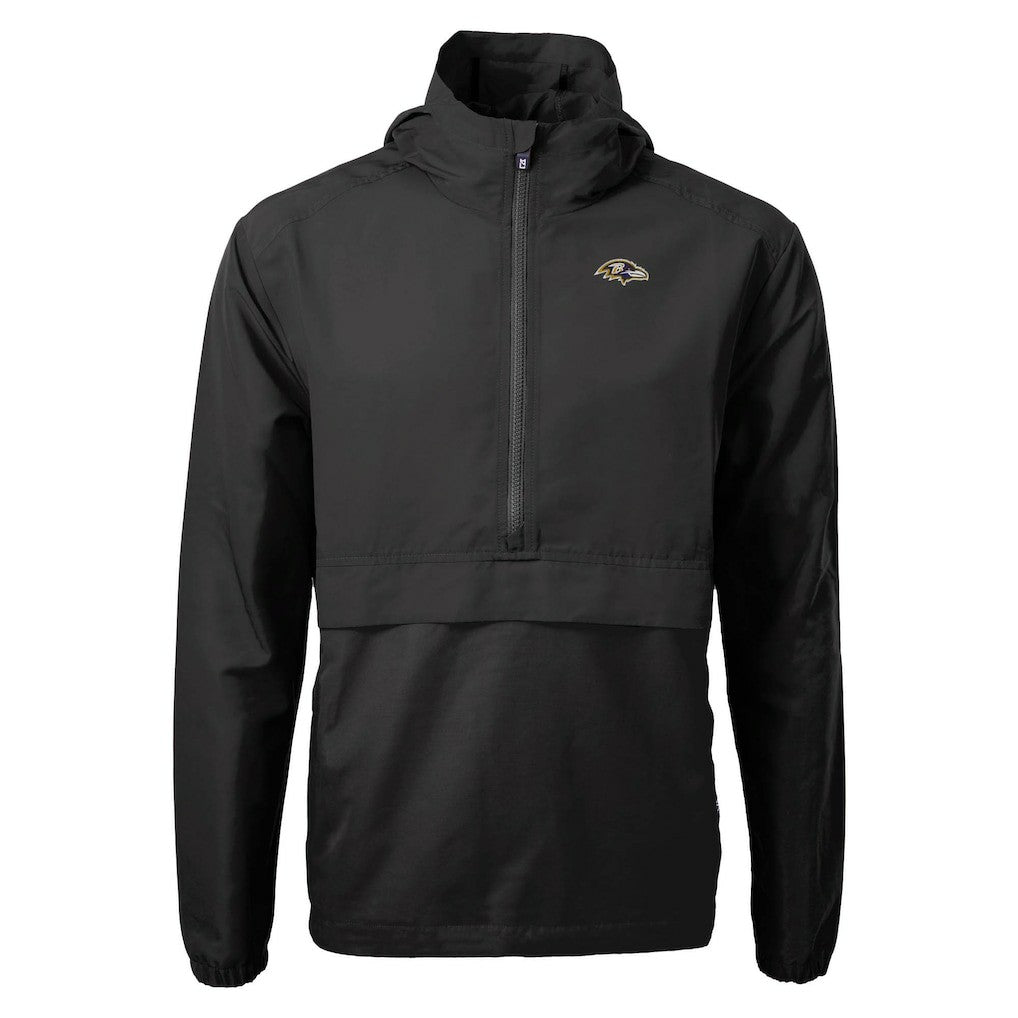 Baltimore Ravens  Cutter & Buck Charter Eco Recycled Anorak Half-Zip Jacket