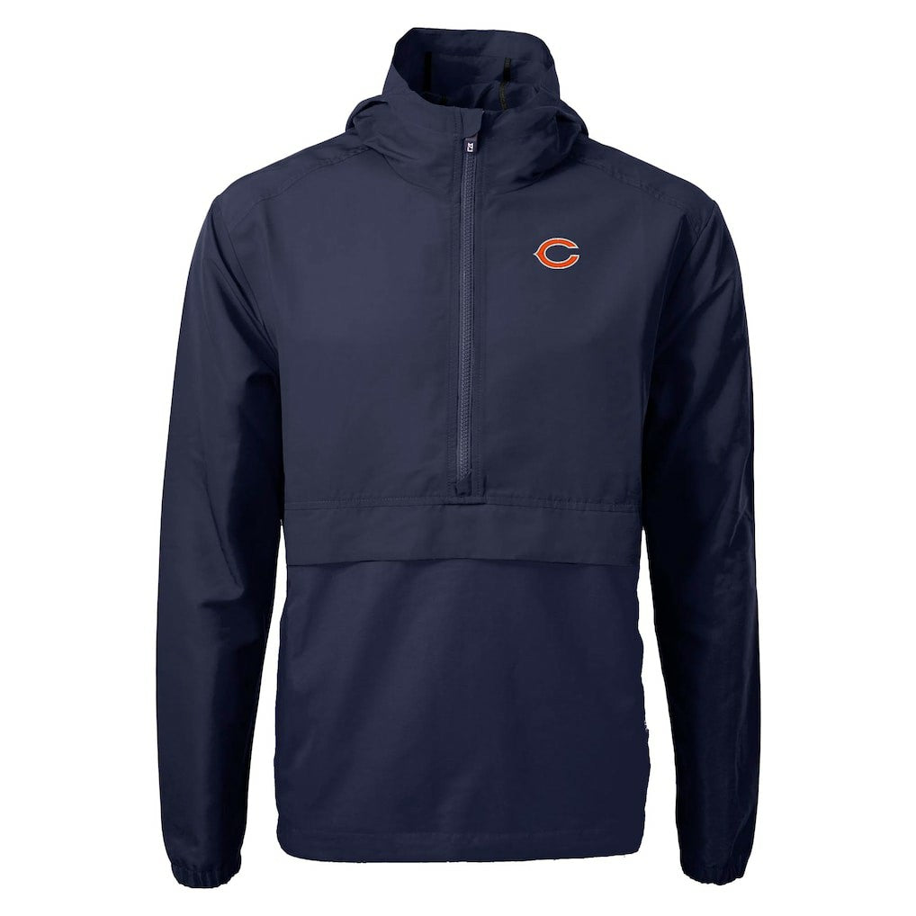 Chicago Bears  Cutter & Buck Charter Eco Recycled Anorak Half-Zip Jacket
