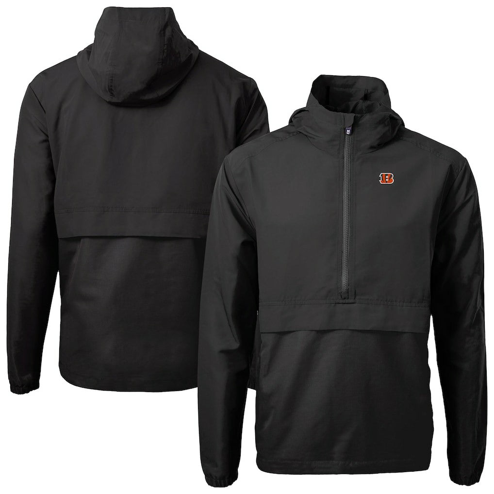 Cincinnati Bengals  Cutter & Buck Charter Eco Recycled Anorak Half-Zip Jacket