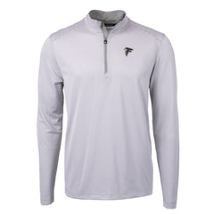 Atlanta Falcons  Cutter & Buck Virtue Eco Pique Micro Stripe Recycled Quarter-Zip Pullover Top