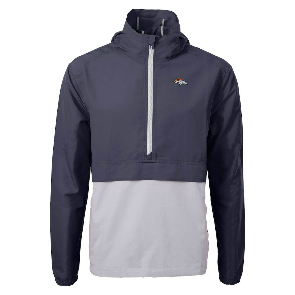 Denver Broncos  Cutter & Buck Charter Eco Recycled Anorak Half-Zip Jacket