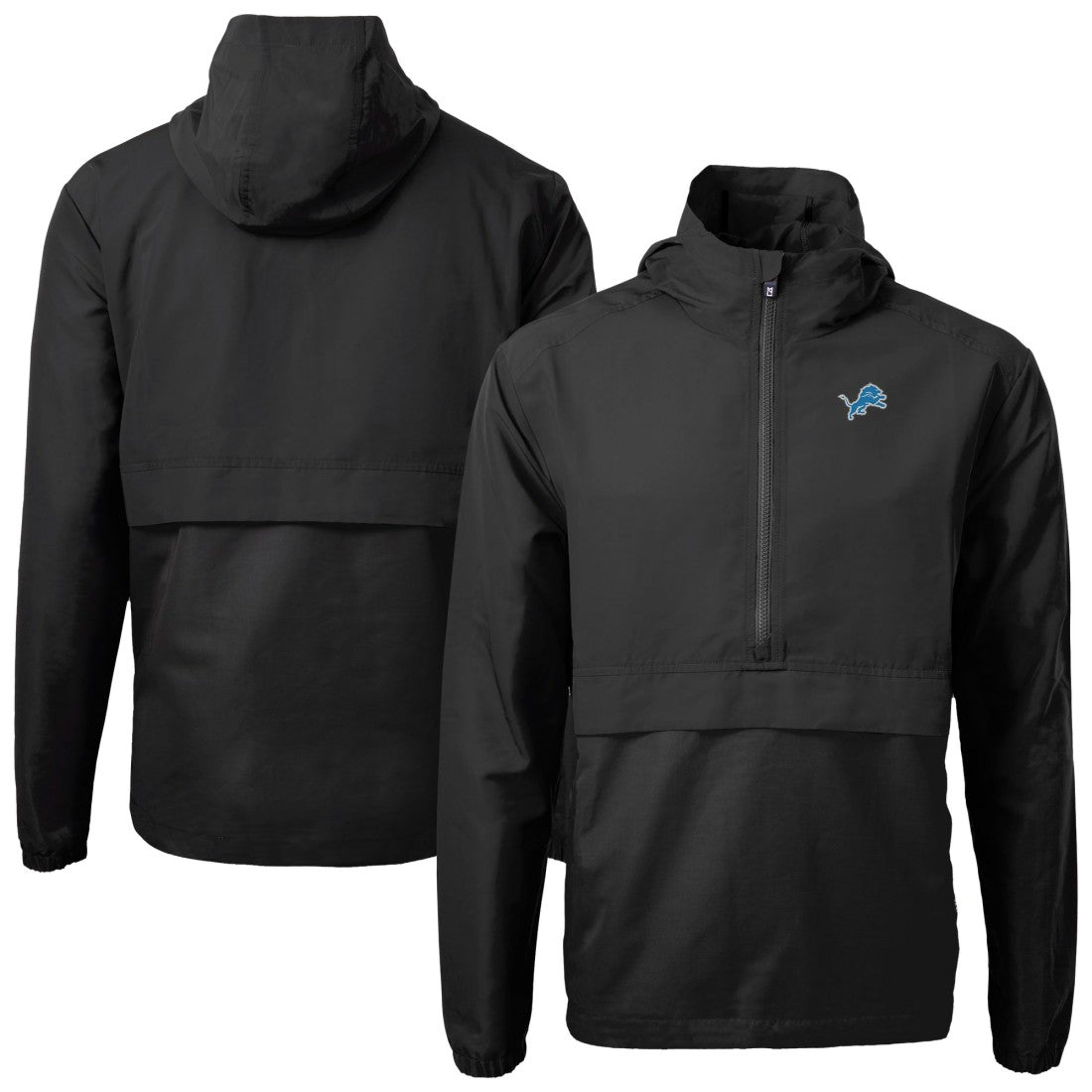 Detroit Lions  Cutter & Buck Charter Eco Recycled Anorak Half-Zip Jacket