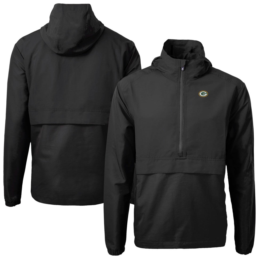 Green Bay Packers  Cutter & Buck Charter Eco Recycled Anorak Half-Zip Jacket