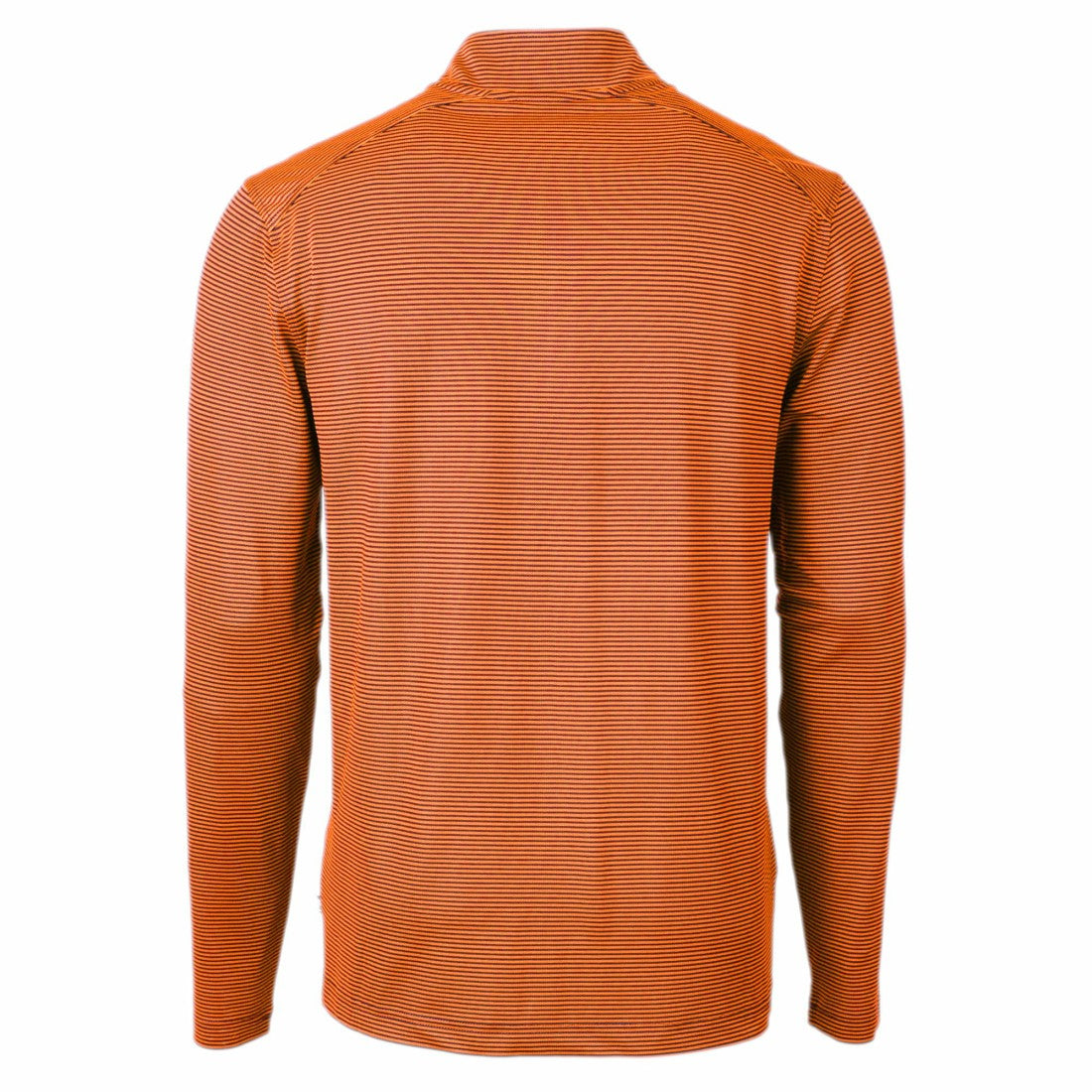 Denver Broncos  Cutter & Buck Virtue Eco Pique Micro Stripe Recycled Quarter-Zip Pullover Top