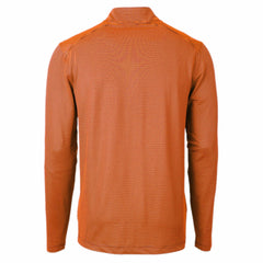 Denver Broncos  Cutter & Buck Virtue Eco Pique Micro Stripe Recycled Quarter-Zip Pullover Top