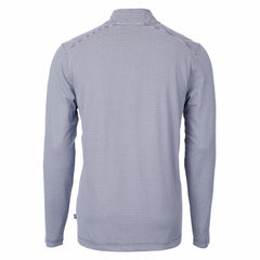 Detroit Lions  Cutter & Buck Virtue Eco Pique Micro Stripe Recycled Quarter-Zip Pullover Top