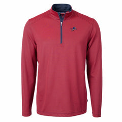 Detroit Lions  Cutter & Buck Virtue Eco Pique Micro Stripe Recycled Quarter-Zip Pullover Top