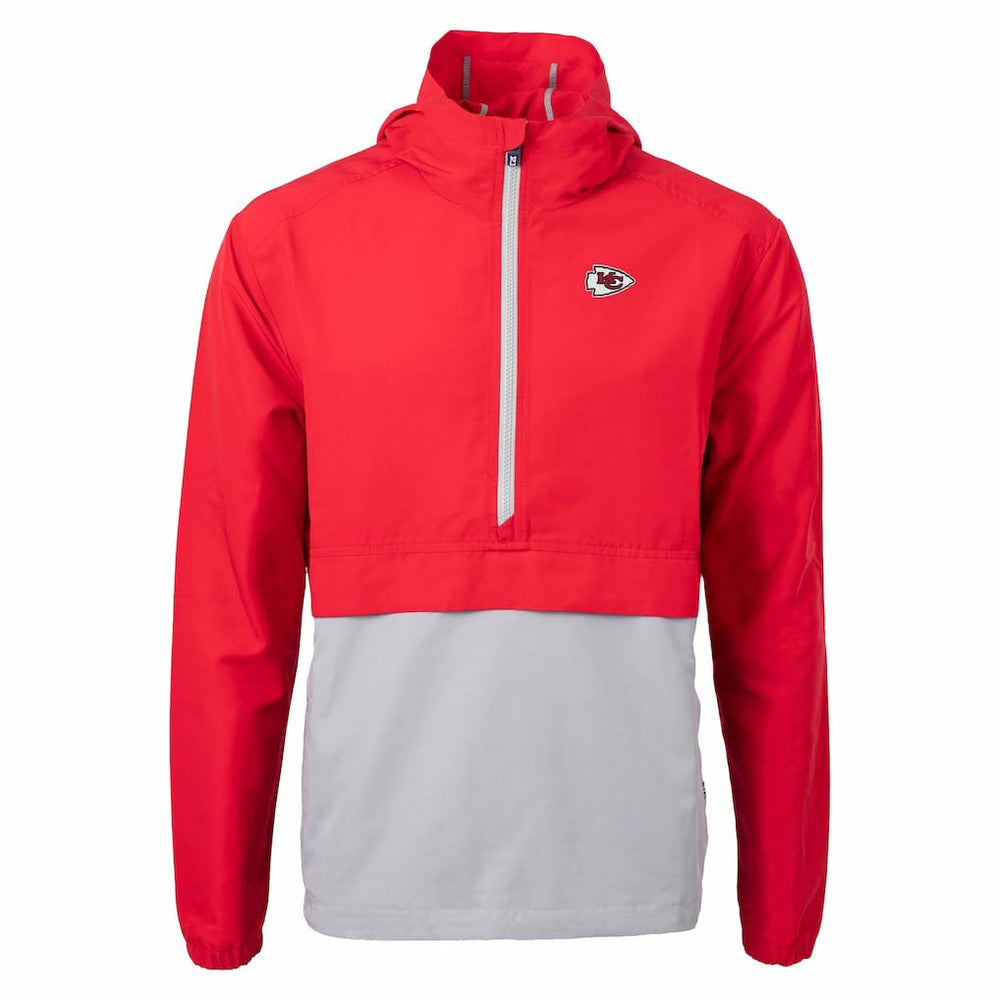 Kansas City Chiefs  Cutter & Buck Charter Eco Recycled Anorak Half-Zip Jacket