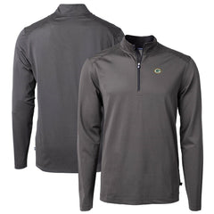 Green Bay Packers  Cutter & Buck Virtue Eco Pique Micro Stripe Recycled Quarter-Zip Pullover Top
