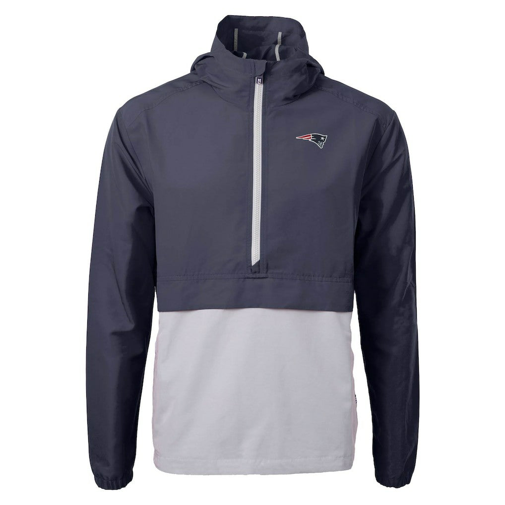 New England Patriots  Cutter & Buck Charter Eco Recycled Anorak Half-Zip Jacket