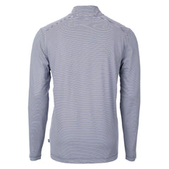 Kansas City Chiefs  Cutter & Buck Virtue Eco Pique Micro Stripe Recycled Quarter-Zip Pullover Top