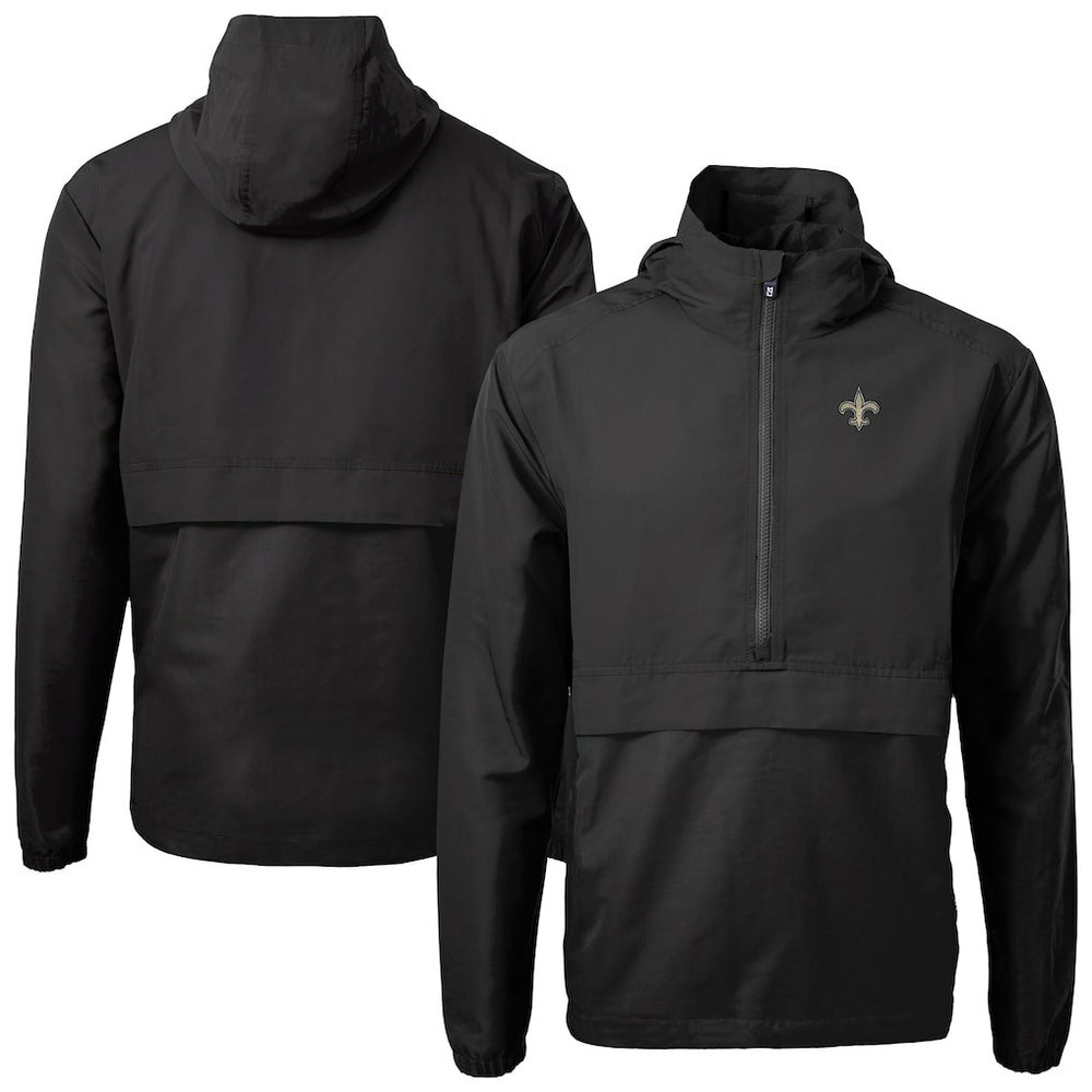 New Orleans Saints  Cutter & Buck Charter Eco Recycled Anorak Half-Zip Jacket