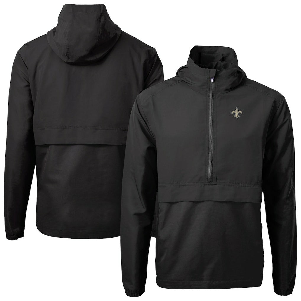 New Orleans Saints  Cutter & Buck Charter Eco Recycled Anorak Half-Zip Jacket