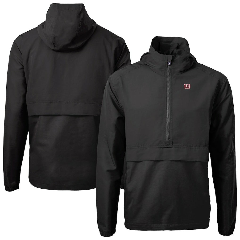 New York Giants  Cutter & Buck Charter Eco Recycled Anorak Half-Zip Jacket