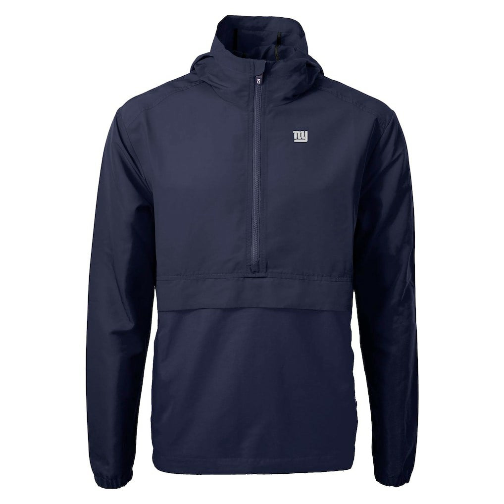 New York Giants  Cutter & Buck Charter Eco Recycled Anorak Half-Zip Jacket
