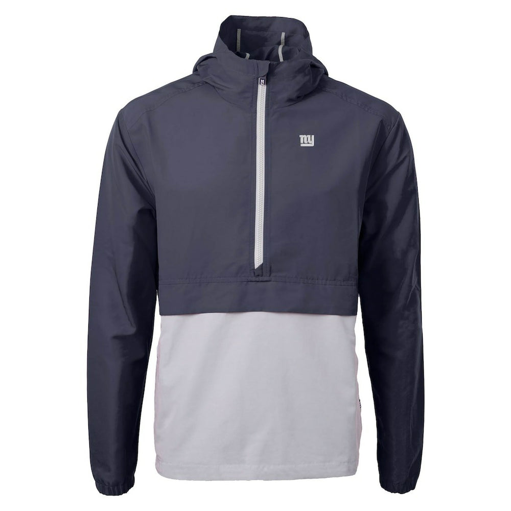 New York Giants  Cutter & Buck Charter Eco Recycled Anorak Half-Zip Jacket