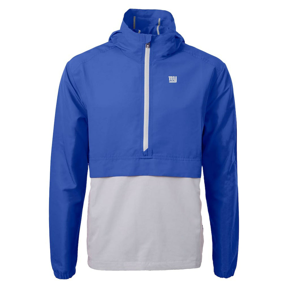 New York Giants  Cutter & Buck Charter Eco Recycled Anorak Half-Zip Jacket