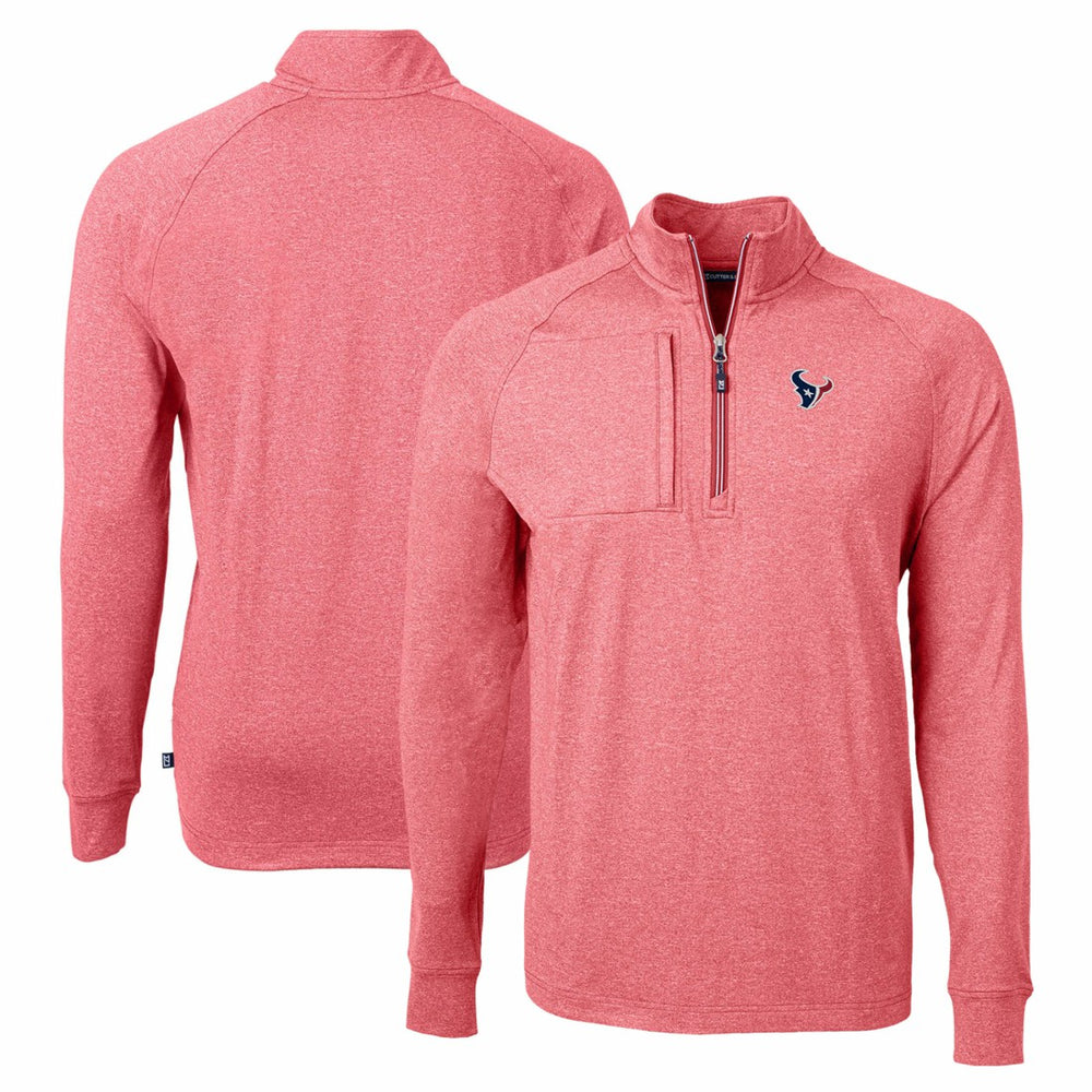 Houston Texans  Cutter & Buck Adapt Eco Knit Quarter-Zip Pullover Top