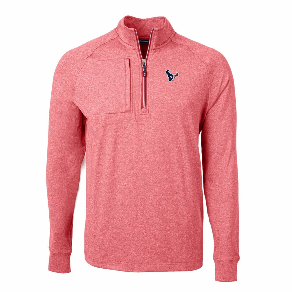 Houston Texans  Cutter & Buck Adapt Eco Knit Quarter-Zip Pullover Top