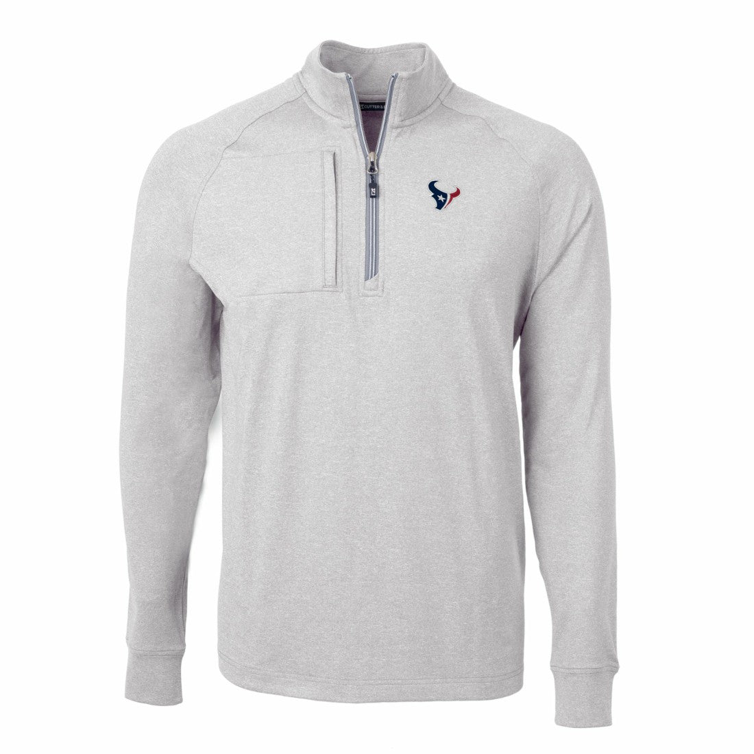 Houston Texans  Cutter & Buck Adapt Eco Knit Quarter-Zip Pullover Top