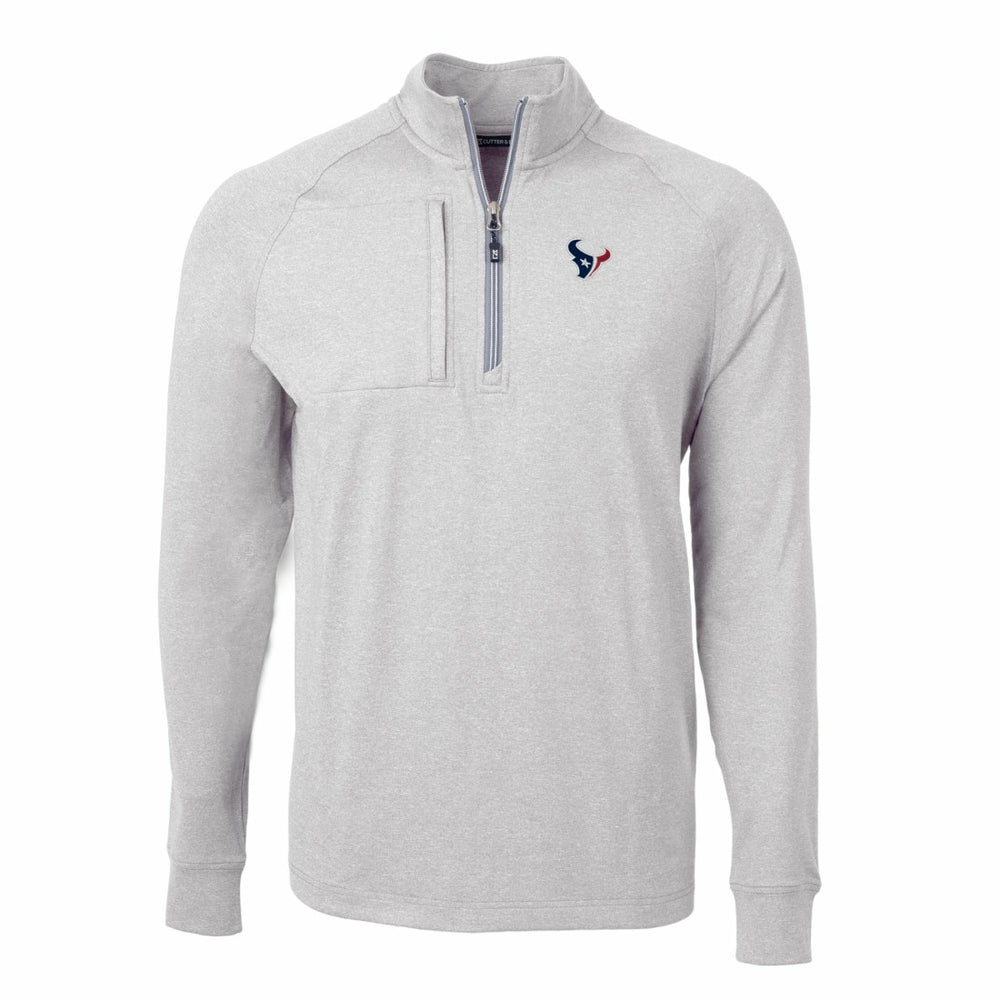 Houston Texans  Cutter & Buck Adapt Eco Knit Quarter-Zip Pullover Top