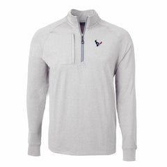 Houston Texans  Cutter & Buck Adapt Eco Knit Quarter-Zip Pullover Top