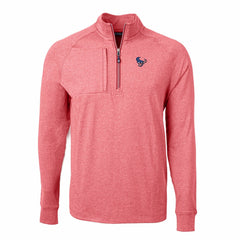 Houston Texans  Cutter & Buck Adapt Eco Knit Quarter-Zip Pullover Top