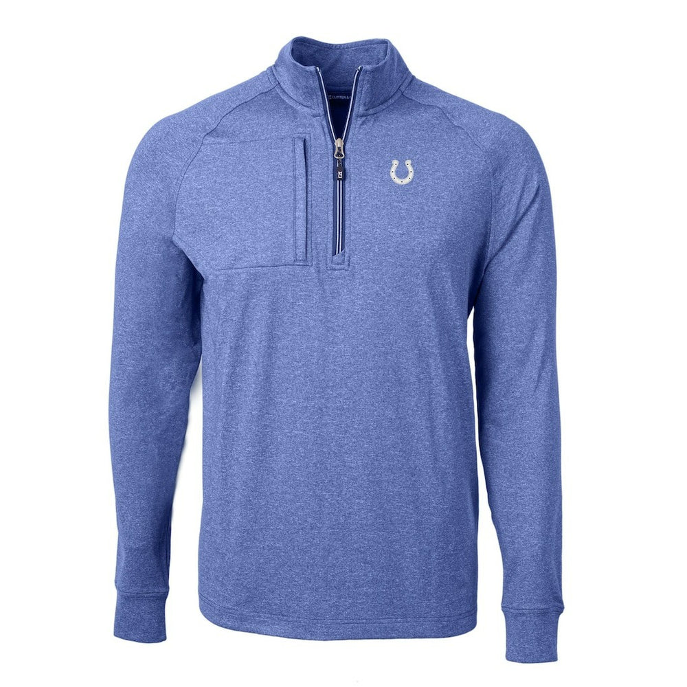 Indianapolis Colts  Cutter & Buck Adapt Eco Knit Quarter-Zip Pullover Top