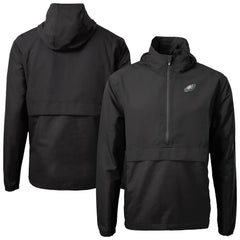 Philadelphia Eagles  Cutter & Buck Charter Eco Recycled Anorak Half-Zip Jacket