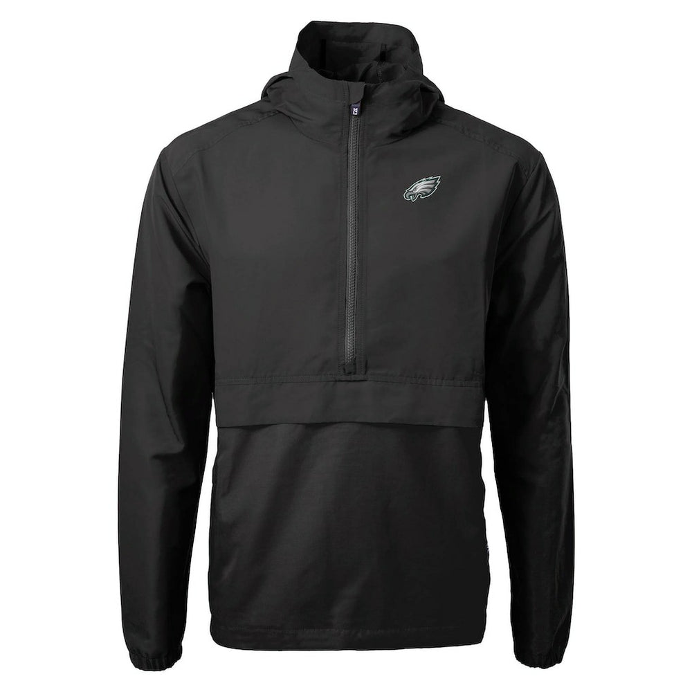 Philadelphia Eagles  Cutter & Buck Charter Eco Recycled Anorak Half-Zip Jacket