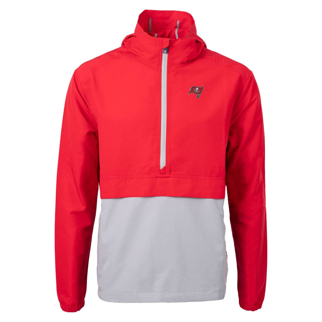 Tampa Bay Buccaneers  Cutter & Buck Charter Eco Recycled Anorak Half-Zip Jacket
