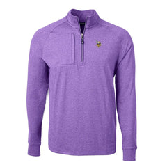 Minnesota Vikings  Cutter & Buck Adapt Eco Knit Quarter-Zip Pullover Top