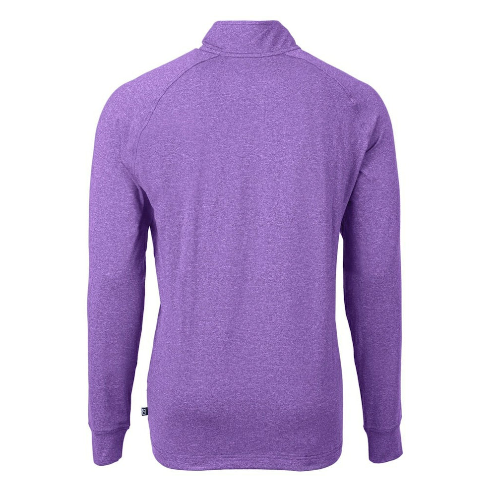 Minnesota Vikings  Cutter & Buck Adapt Eco Knit Quarter-Zip Pullover Top