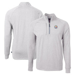 Pittsburgh Steelers  Cutter & Buck Adapt Eco Knit Quarter-Zip Pullover Top