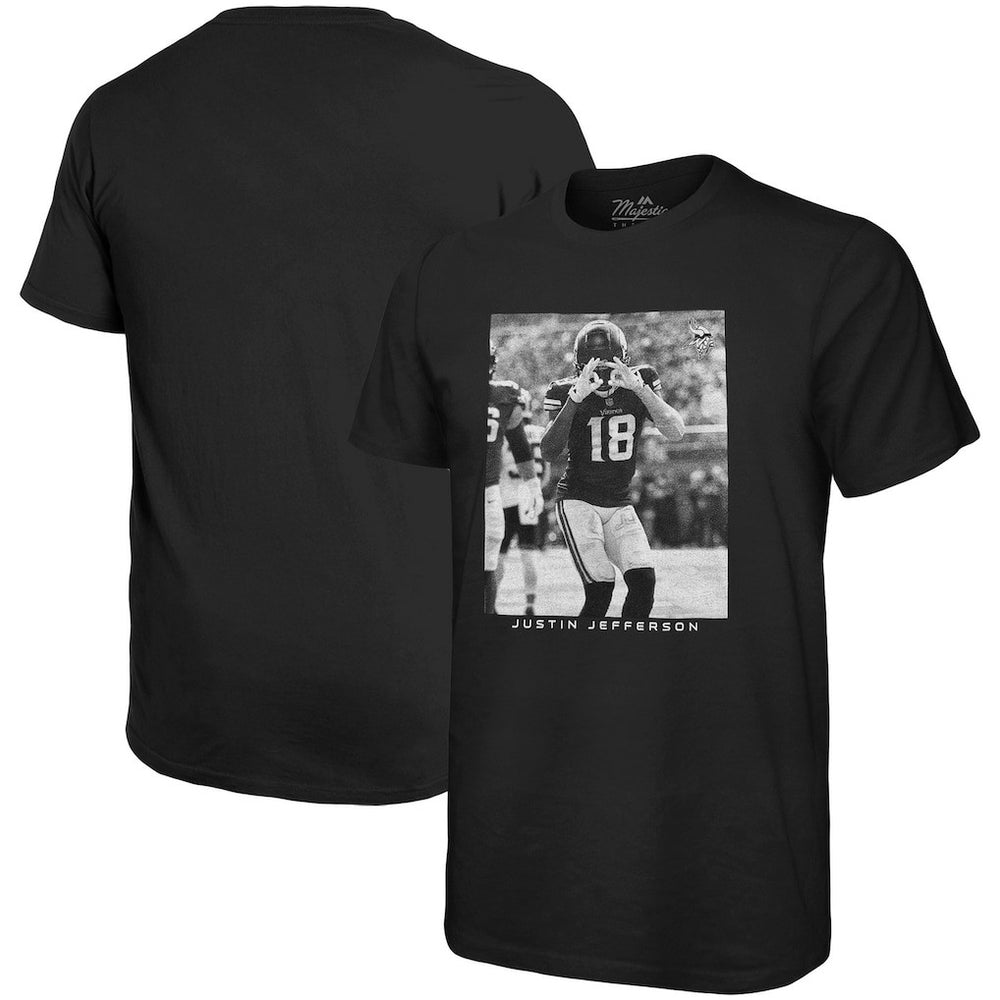 Minnesota Vikings  Justin Jefferson  Majestic Threads Oversized Player Image T-Shirt