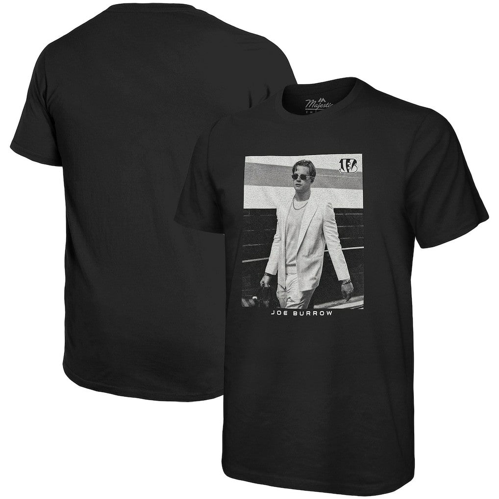 Cincinnati Bengals  Joe Burrow  Majestic Threads Oversized Player Image T-Shirt
