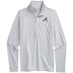 Atlanta Braves Vineyard Vines Women's Microstripe Sankaty Half-Zip Top | MLB Near me